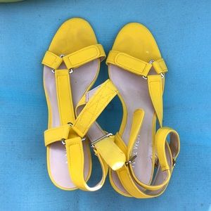 Nine West Yellow Pumps